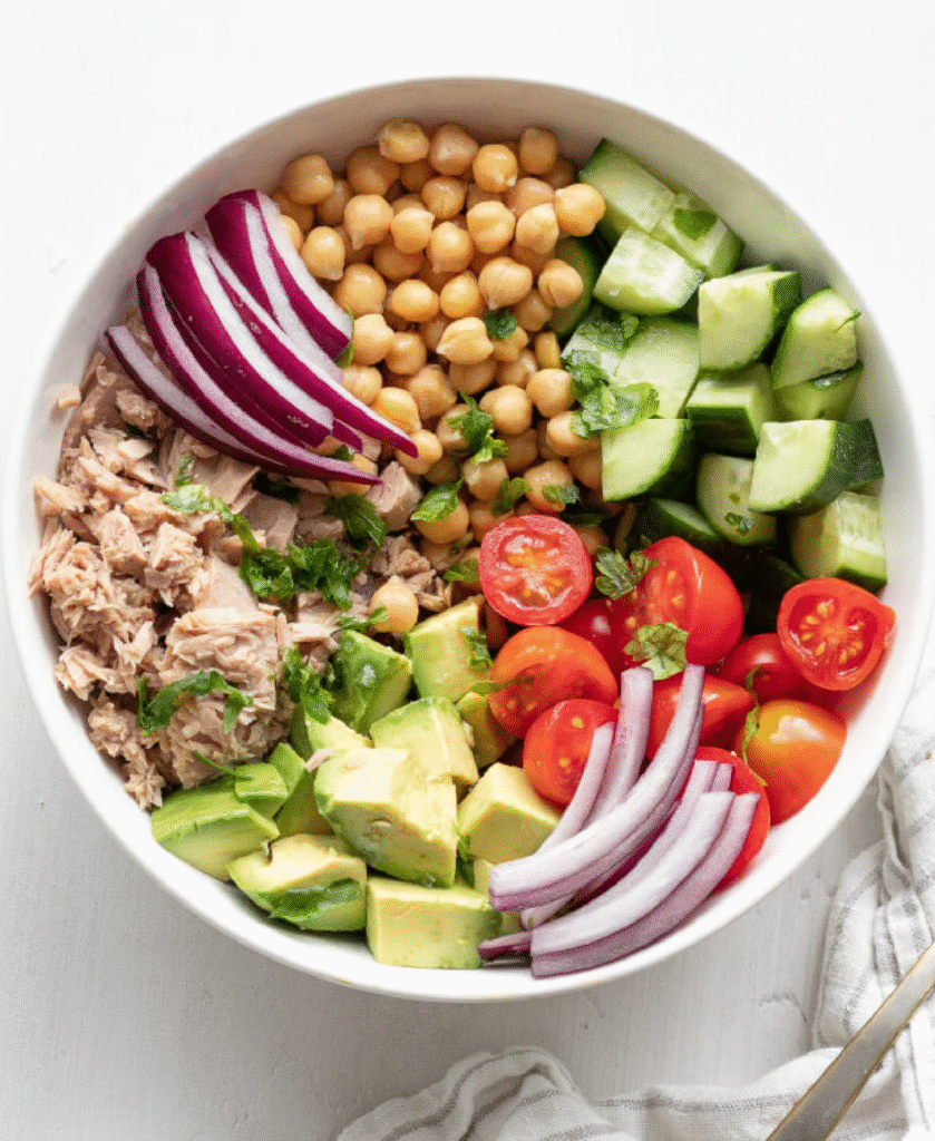 Tuna, Chickpea and Avocado Salad