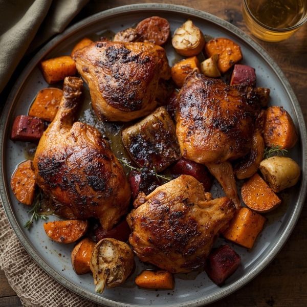 Herb Roasted Chicken w Root Vegetables fertility