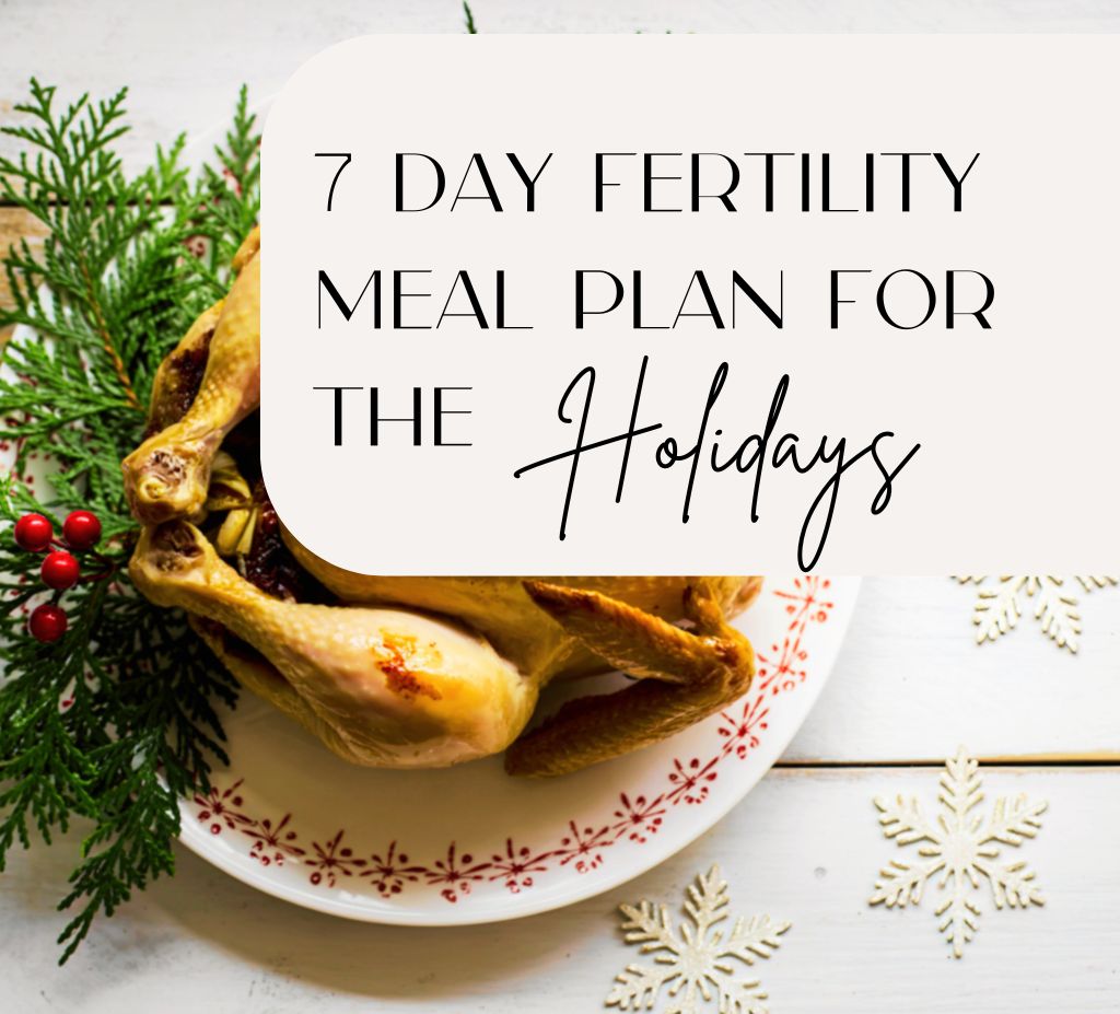 7 day fertility meal plan for the Holidays