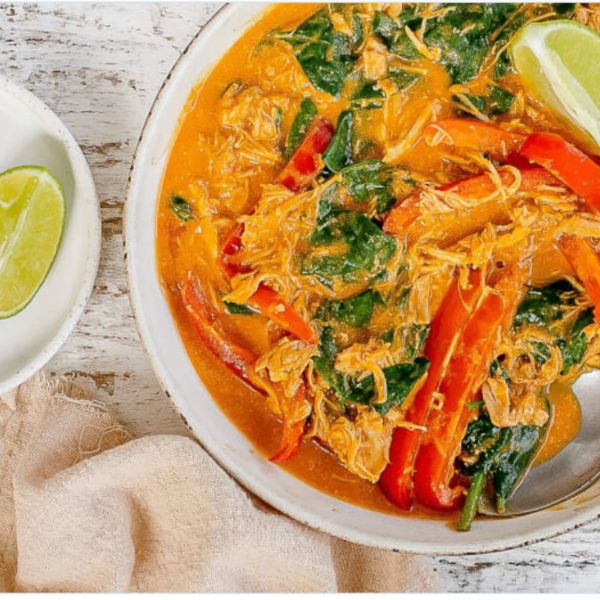 Slow cooker chicken pumpkin soup