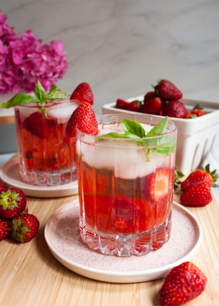 strawberry basil refresher